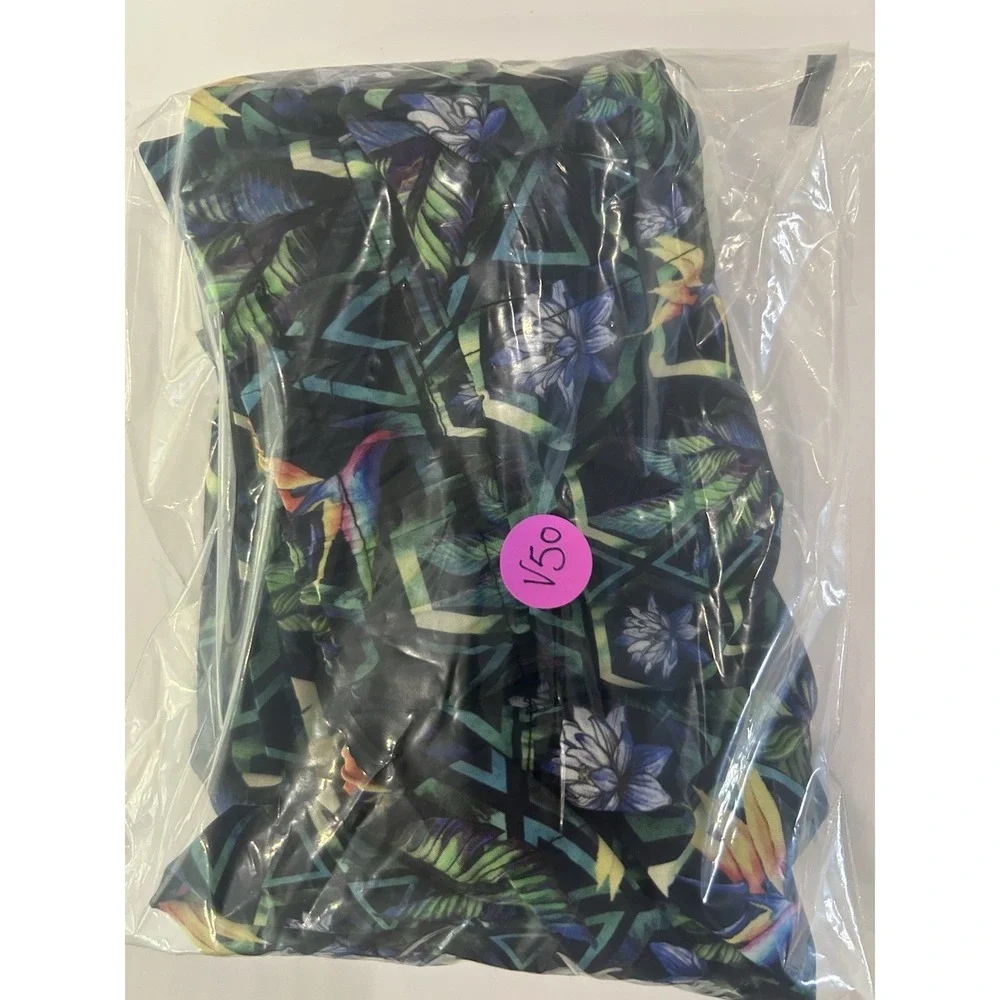 WESC Swim Shorts Trunks Unisex L/XL Bird Paradise Floral Tropical Beach Vacation